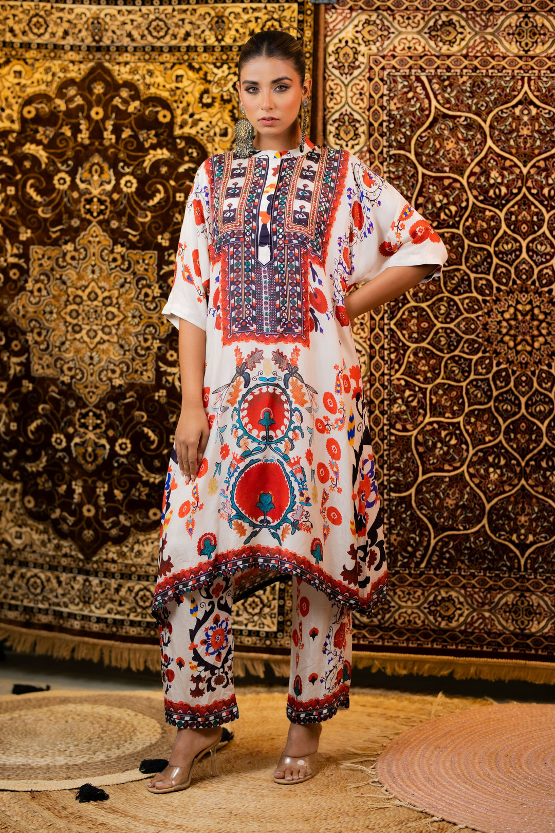 Festive Floral Kurta Set