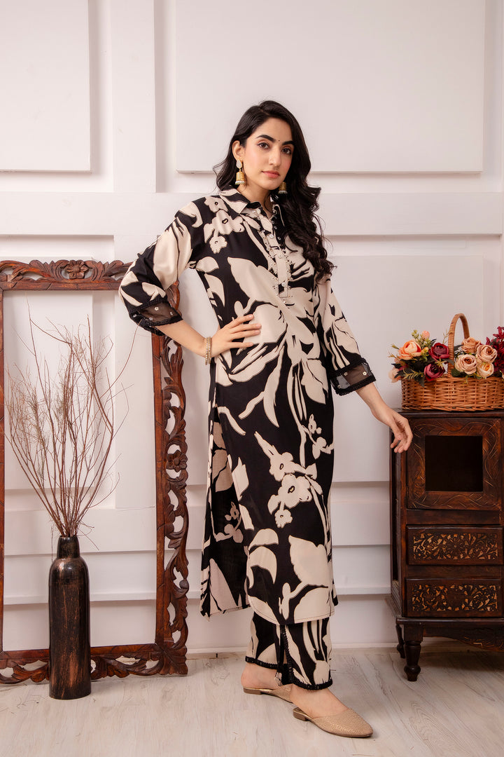 Midnight Garden Kurta Set