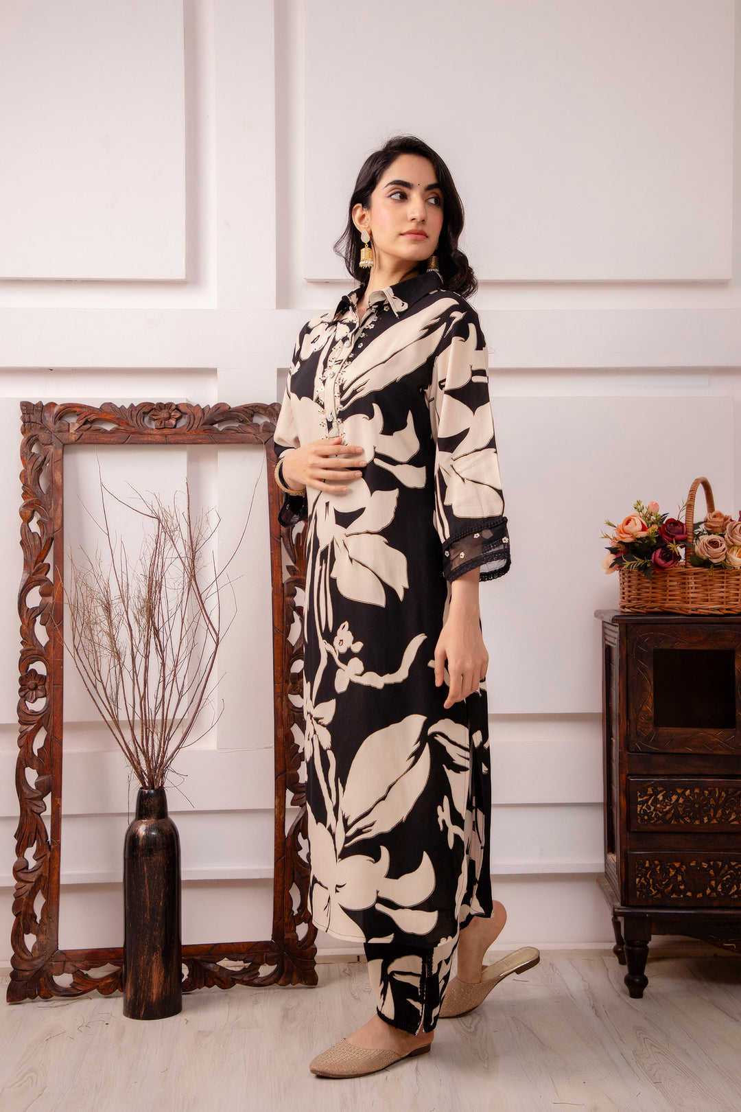 Midnight Garden Kurta Set