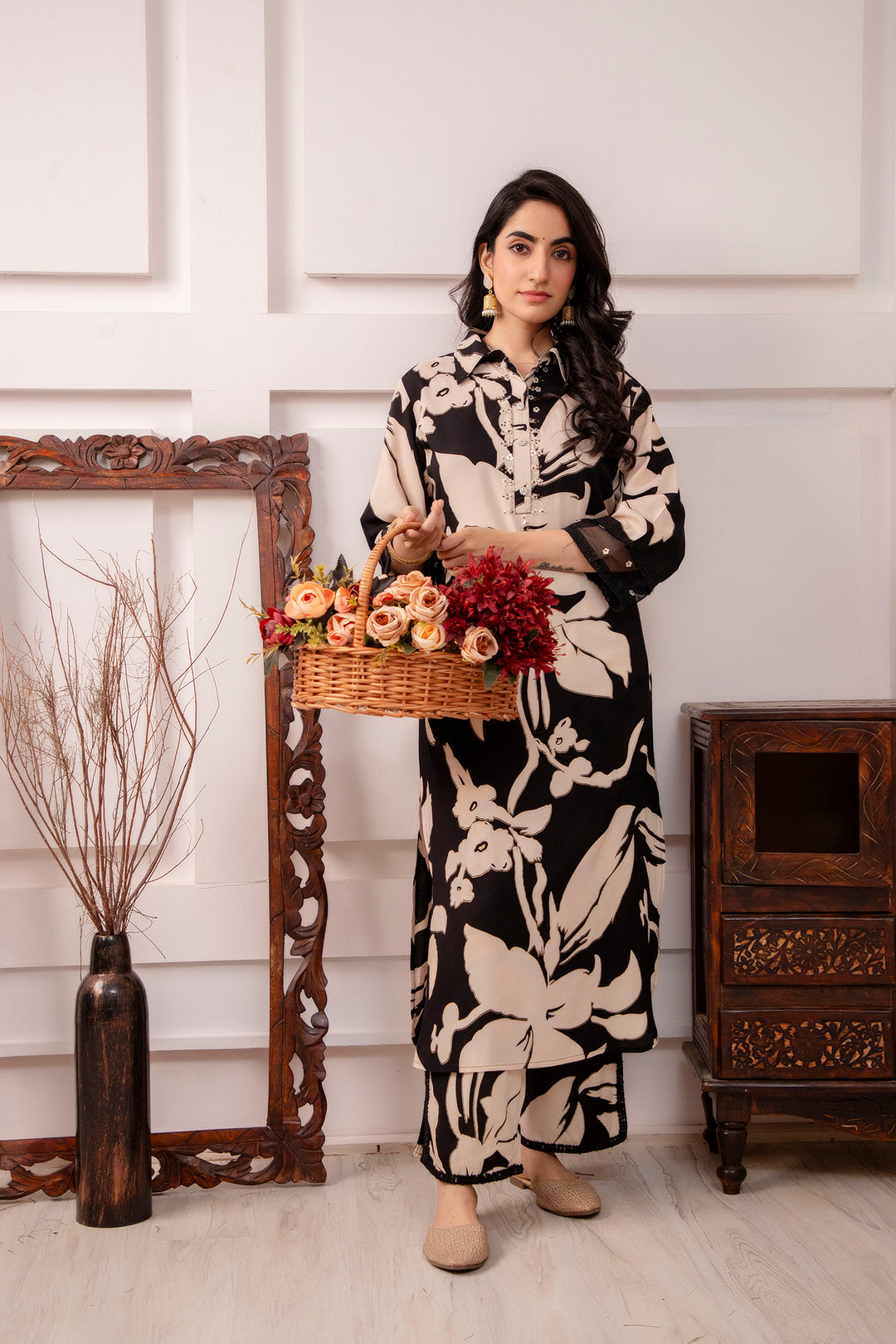 Midnight Garden Kurta Set