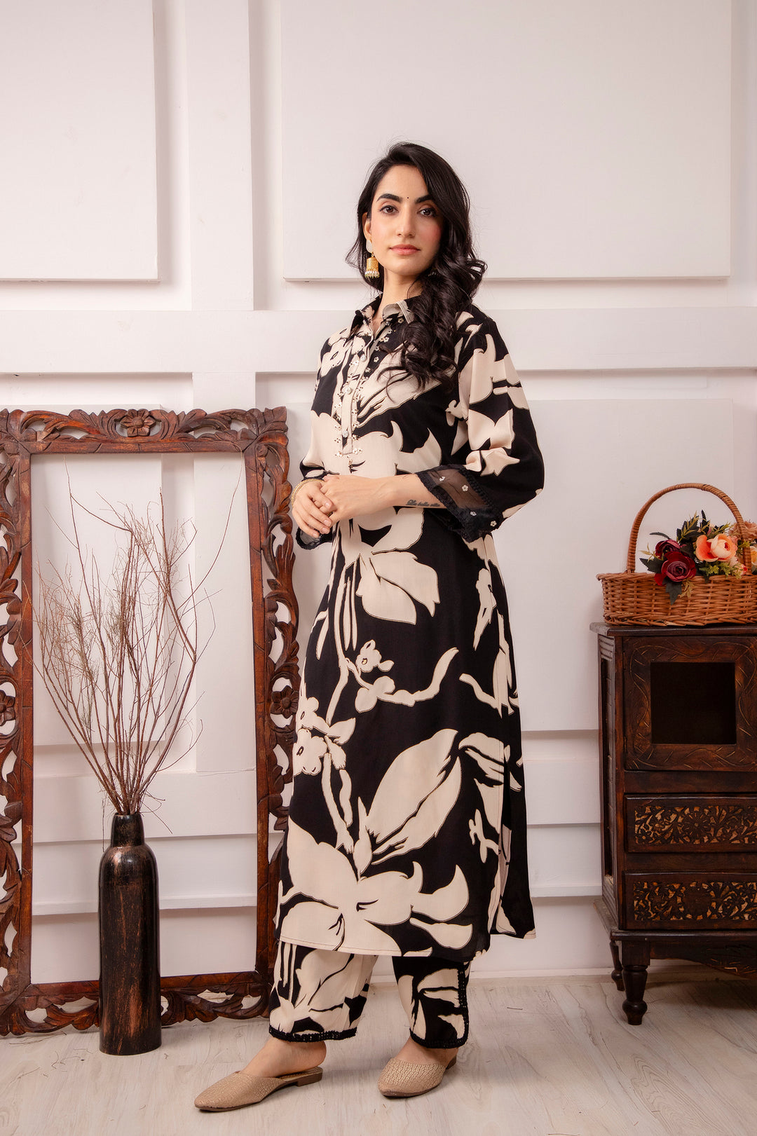 Midnight Garden Kurta Set